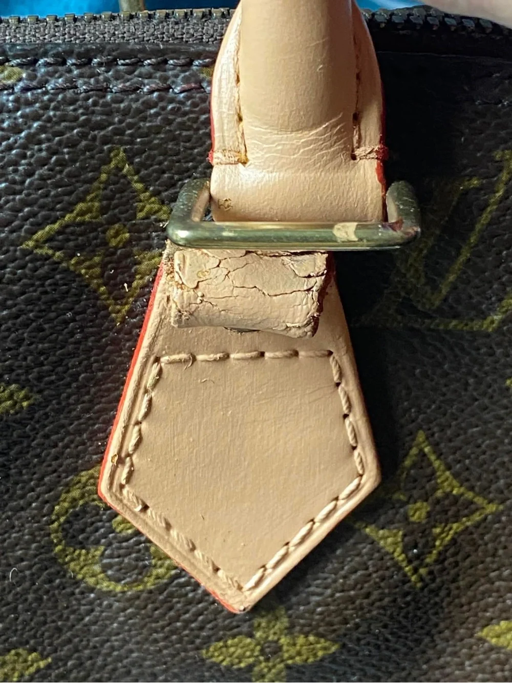 Louis Vuitton Brown Monogram Satchel with Tan Handles - Picture 15 of 16